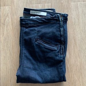 Anthropologie High Rise Denim Mid-Calf Legging